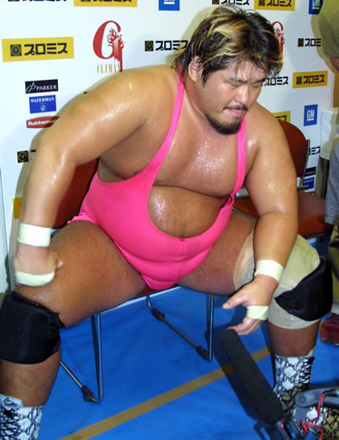 Yutaka Yoshie: Sweaty Japanese Pro-Wrestler