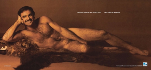 The Burt Reynolds Semi-Nude Pose