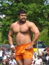 Manga Mithapuriya: Beefy Indian Kabaddi Wrestling Musclebear (Yeah, What A Mouthful)