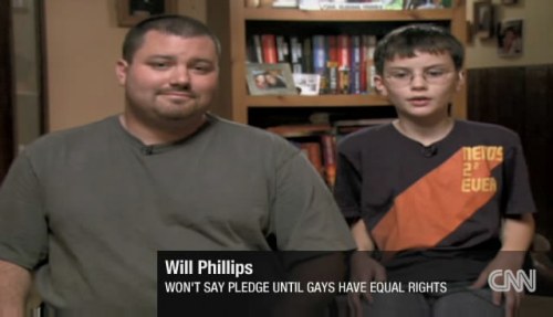 10 Year Old Boy Won’t Say The Pledge Until Gays Have “Liberty And Justice”